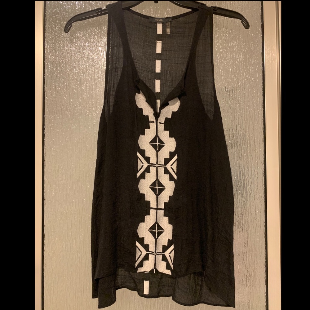Black tribal top